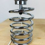 Pair of lamps spring chrome 70s