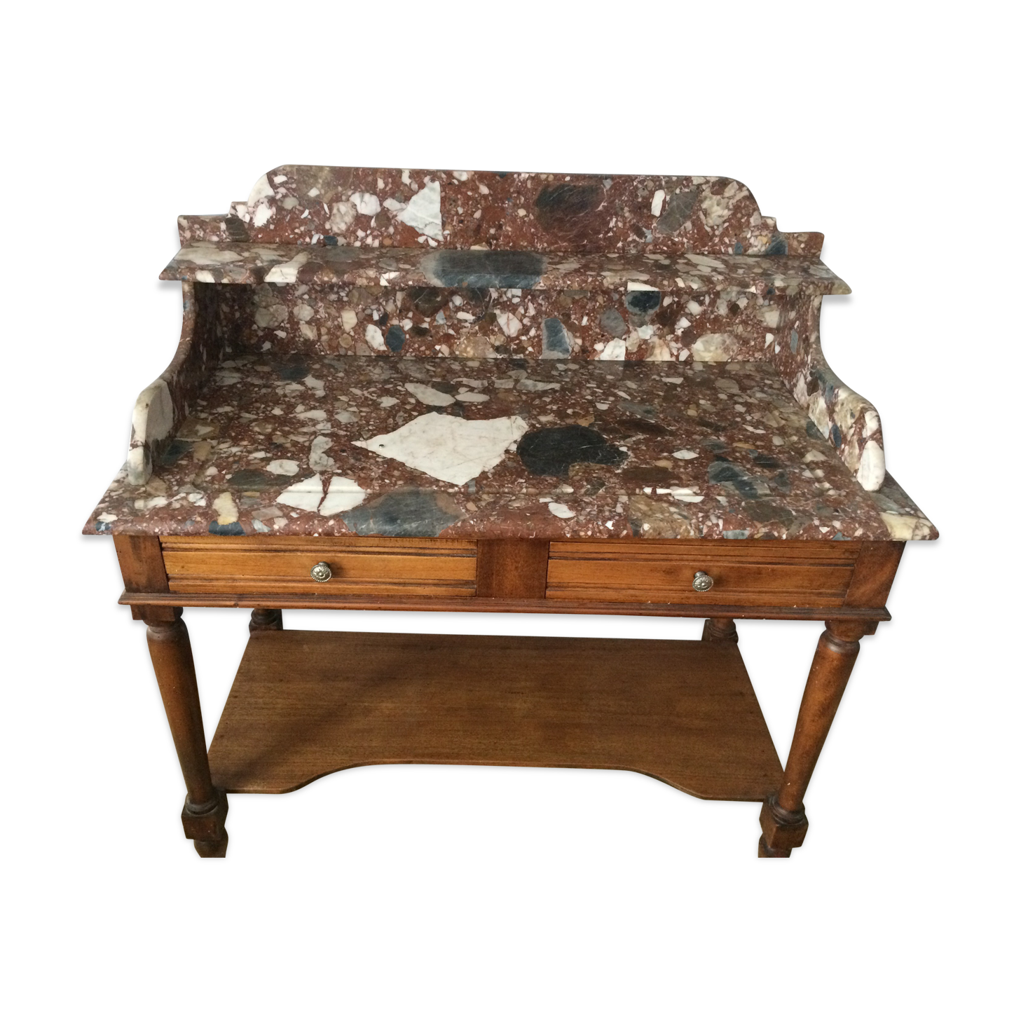 Coiffeuse ancienne dessus marbre | Selency