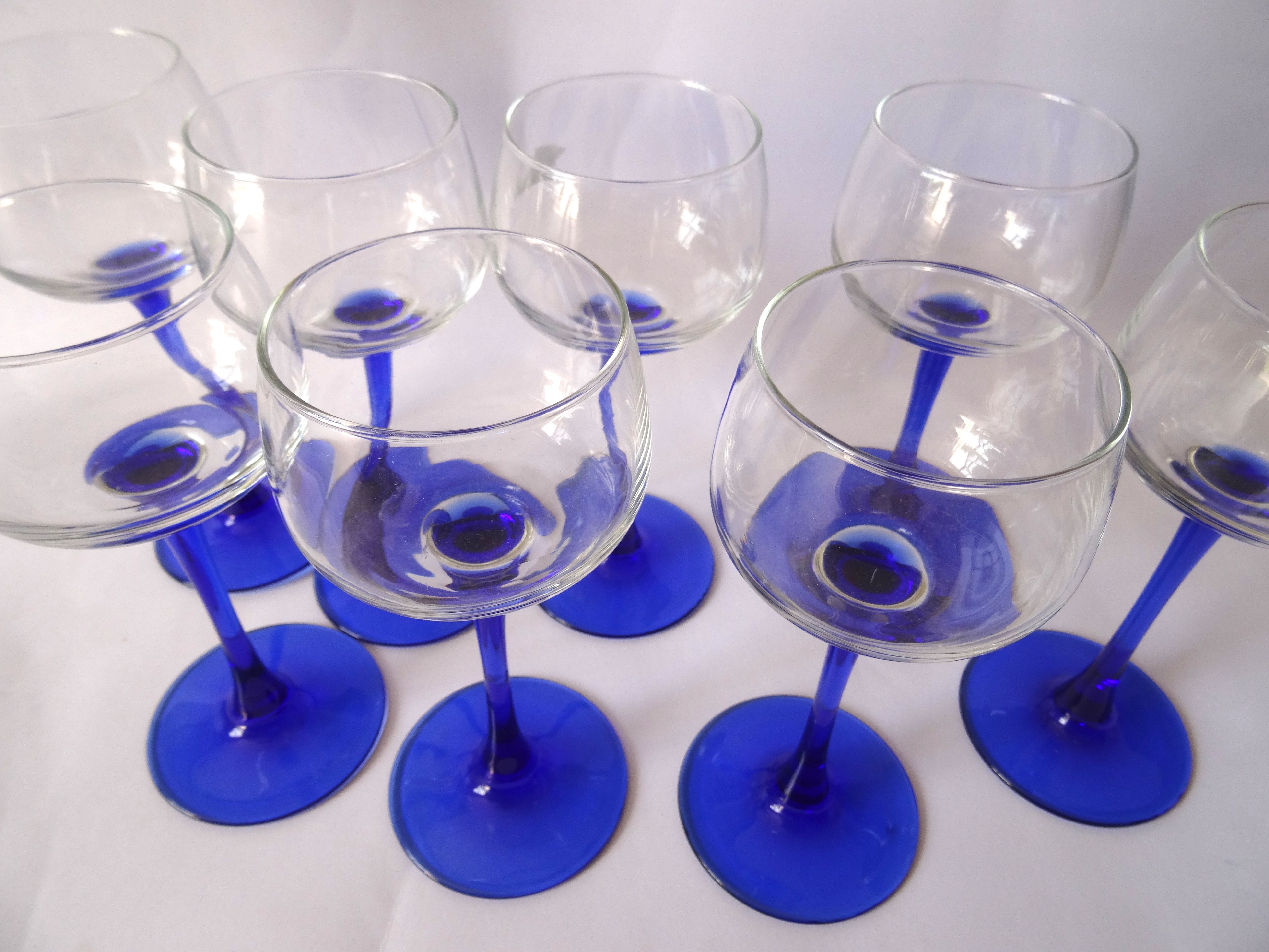 Blue balloon foot glasses