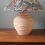 Lampe terre cuite années 60