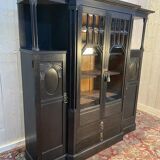 Display cabinet - Napoleon III / English cabinet in blackened wood