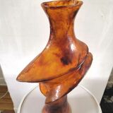 Freeform vase in resin design 70s