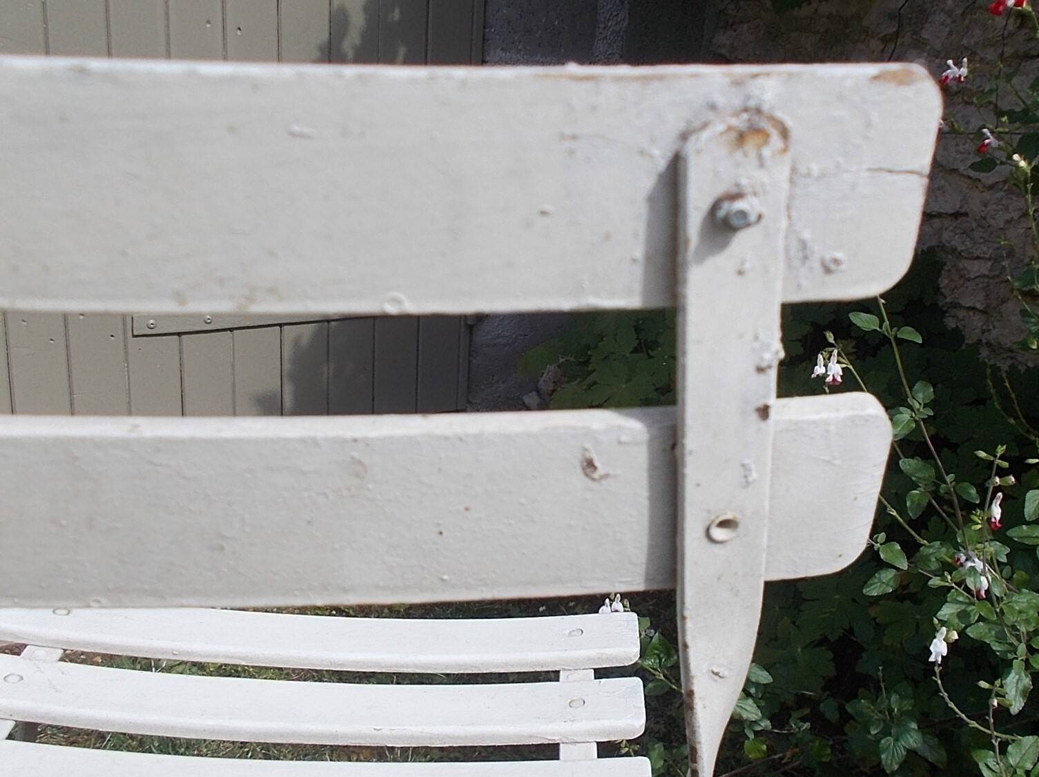 Set of 3 folding garden chairs