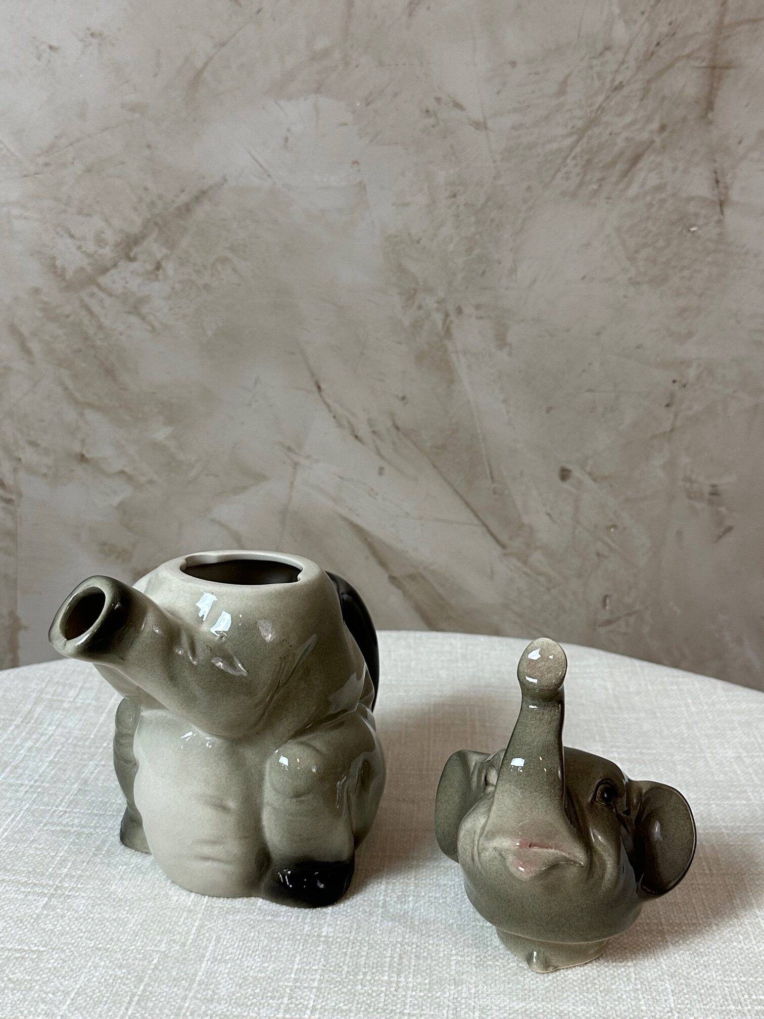 Porcelain elephant teapot