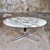 Michel Kin Arabescato marble coffee table for Arflex, 1960