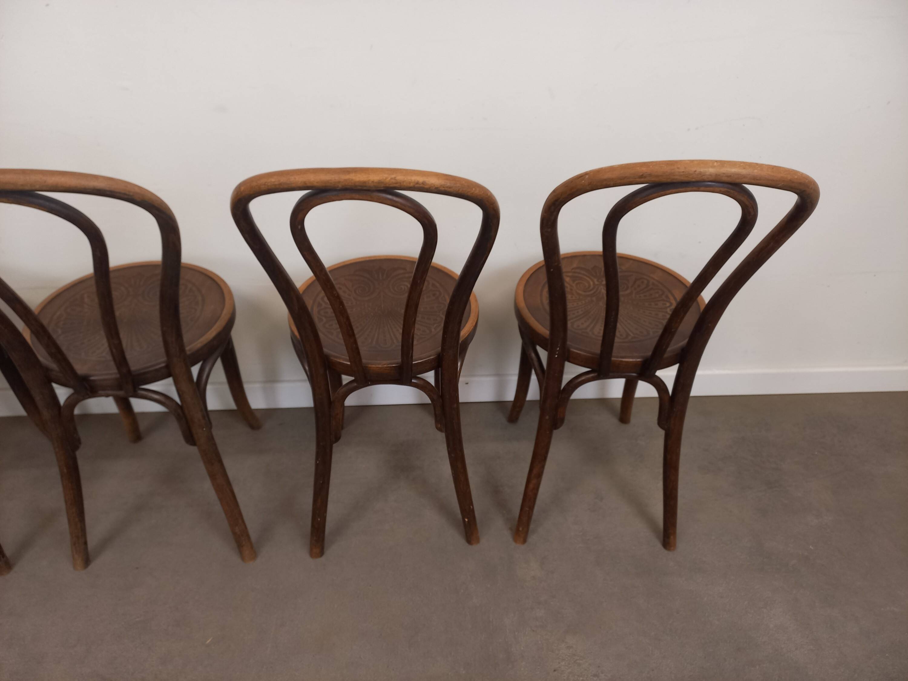 J.Kohn Bentwood Bistro Chairs, Set of 4