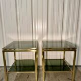 Pair of Guy Lefèvre side tables, 1970s