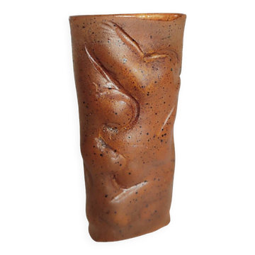 Stoneware vase signed Jacques Marchand