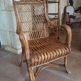 Rattan armchair 20s