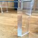 Table basse athena par david lange. 1970. 70x70