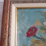 Peinture à l'huile, bouquet