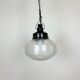Industrial bakelite pendant light with frosted glass, 1970s