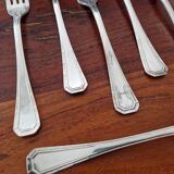 Christofle - Set of 12 Tosca pattern silver-plated table forks