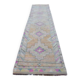 Vintage Turkish hallway rug 80x360 cm