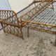 Rattan leg bed 1960