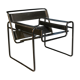 Metal armchair and leather, 1970s