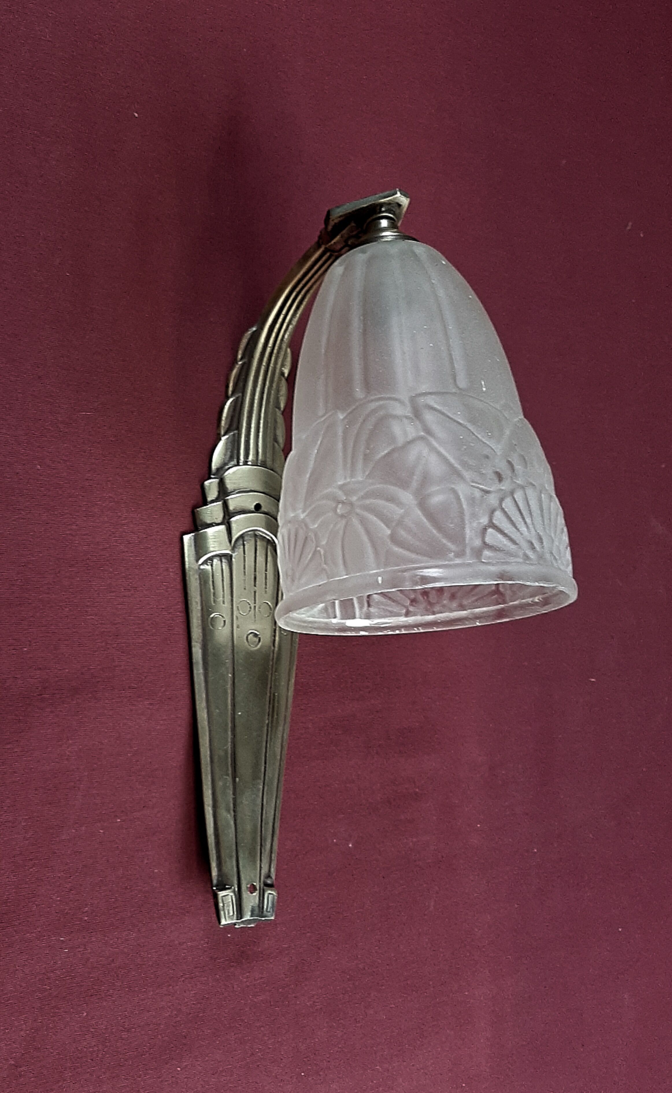 Pair of art deco period wall lamps