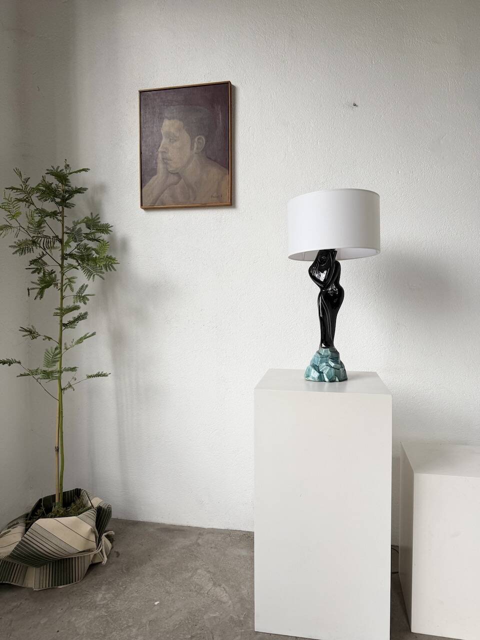 Monaco Monacera "woman" ceramic table lamp