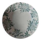 Ironstone plate from Saint Amand with anemone decoration.