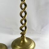 Pair of brass candlesticks