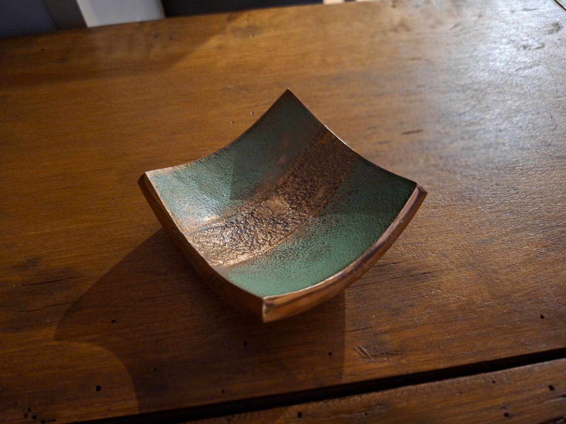 Vintage bronze ashtray from the Concorde