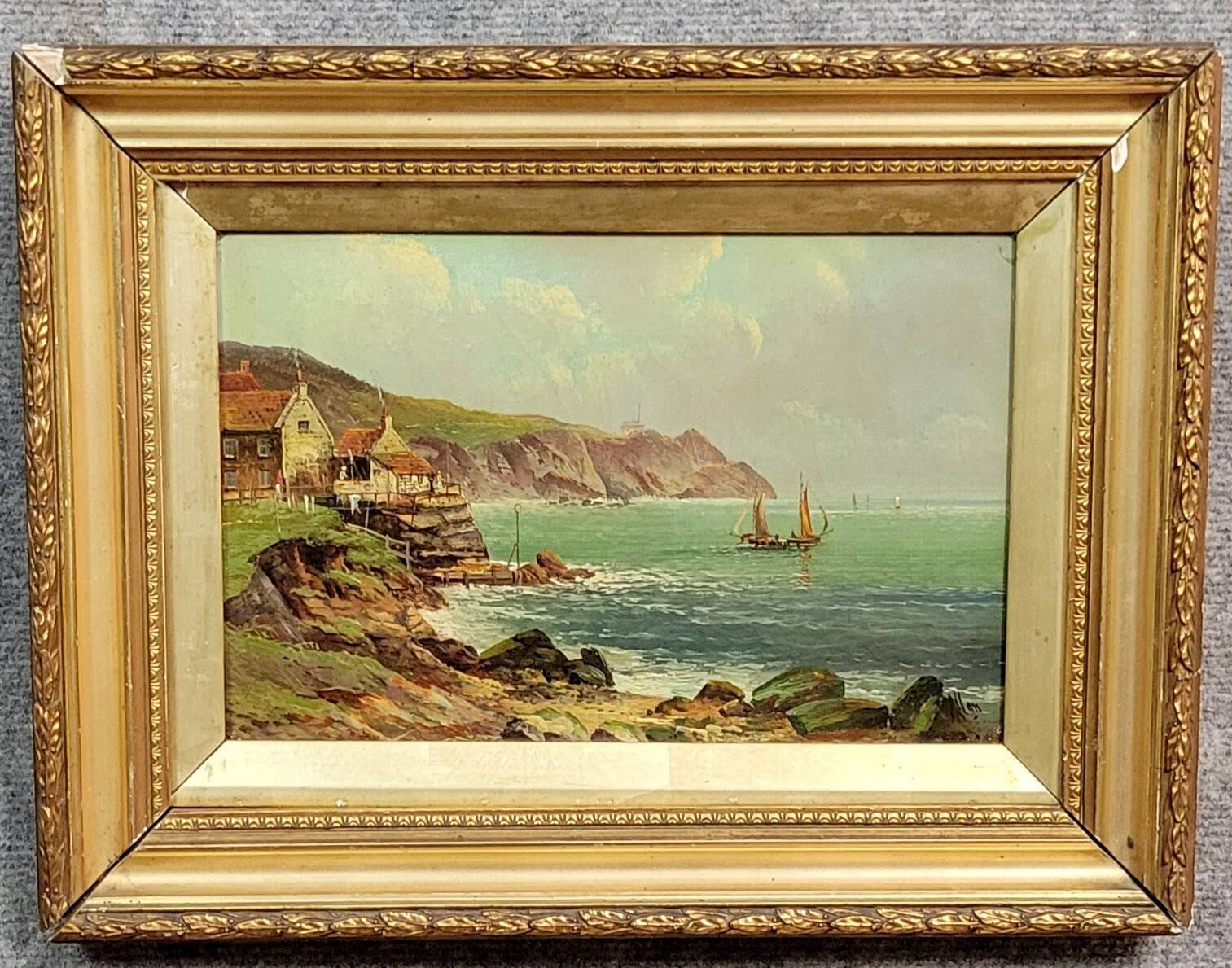 Painting: robert weir allan (1852-1942): oil on canvas, english school, period