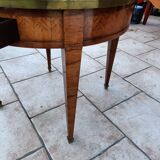 Table bouillotte ancienne style louis xvi plateau marbre