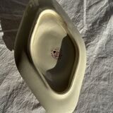 Old pink earthenware saucier Badonviller model Jasmin