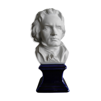 Former Beethoven porcelain bust of limoges biscuit XX