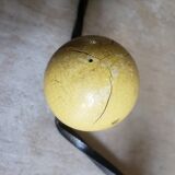 Wall coat rack wrought iron 4 wood balls