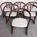 Set of six chairs Italy 1970s