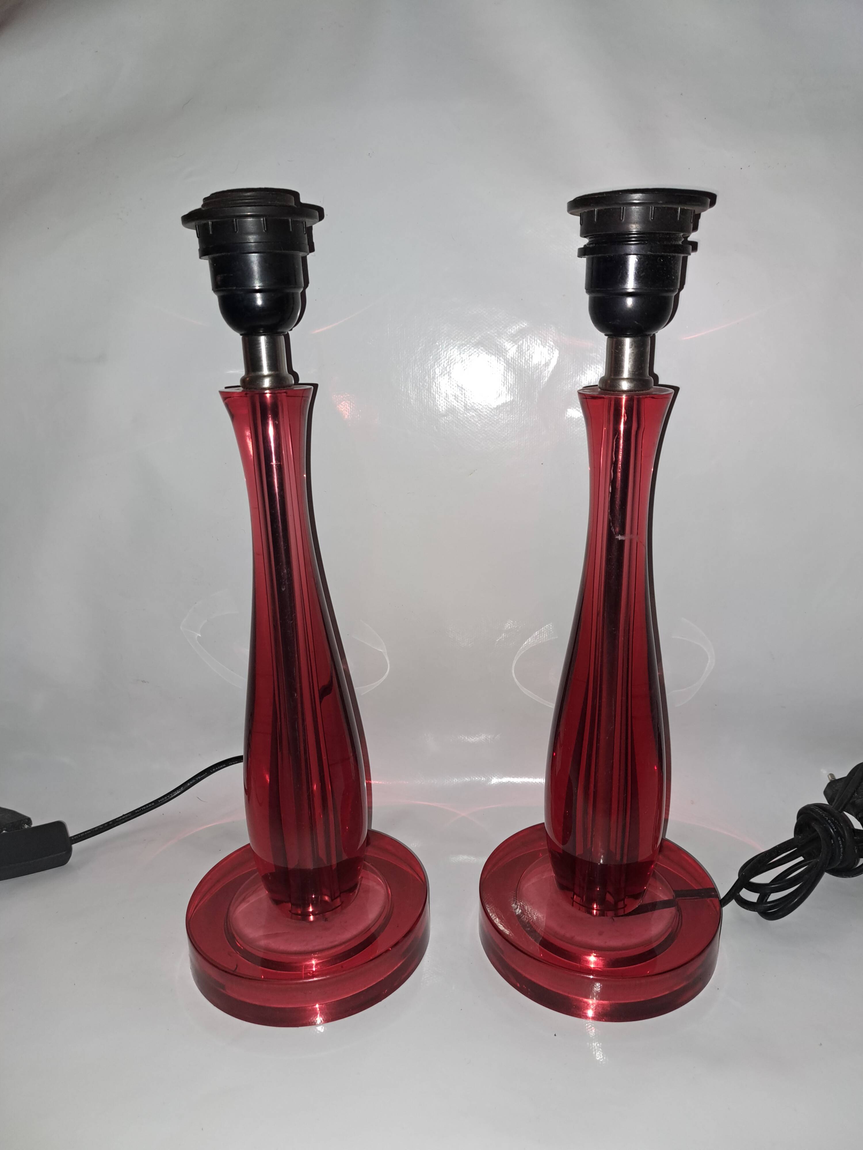Pair of vintage lamps. 1980s.