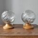 Pair of vintage globe lamps from the 1990s