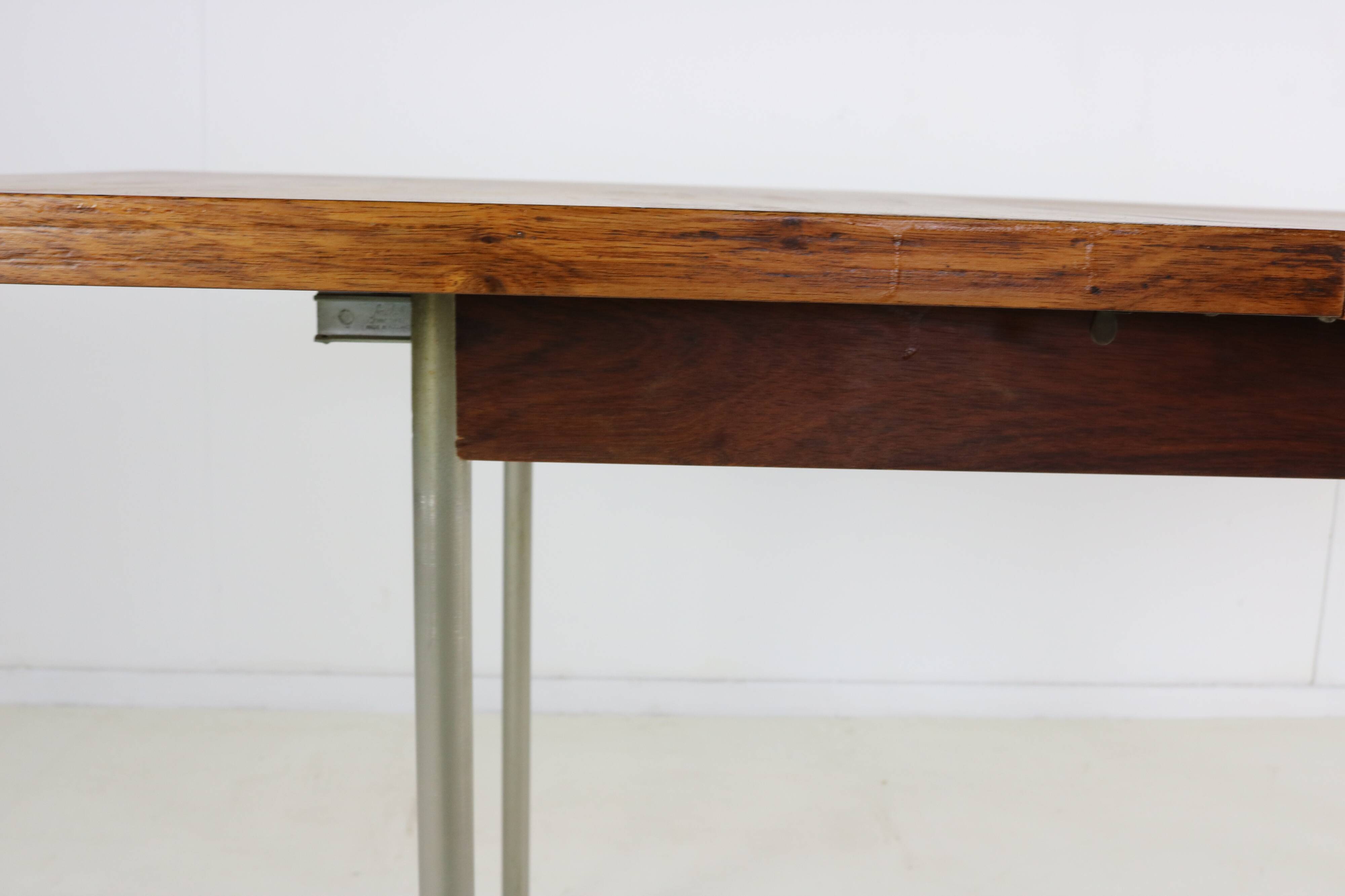 Sixties design rosewood dining table by Cees Braakman for Pastoe