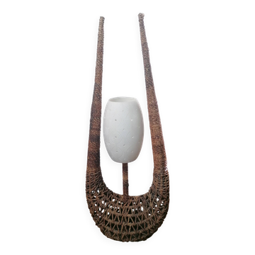Lamp made of rope and resin - Bohemian, nautical, natural, ethnic.