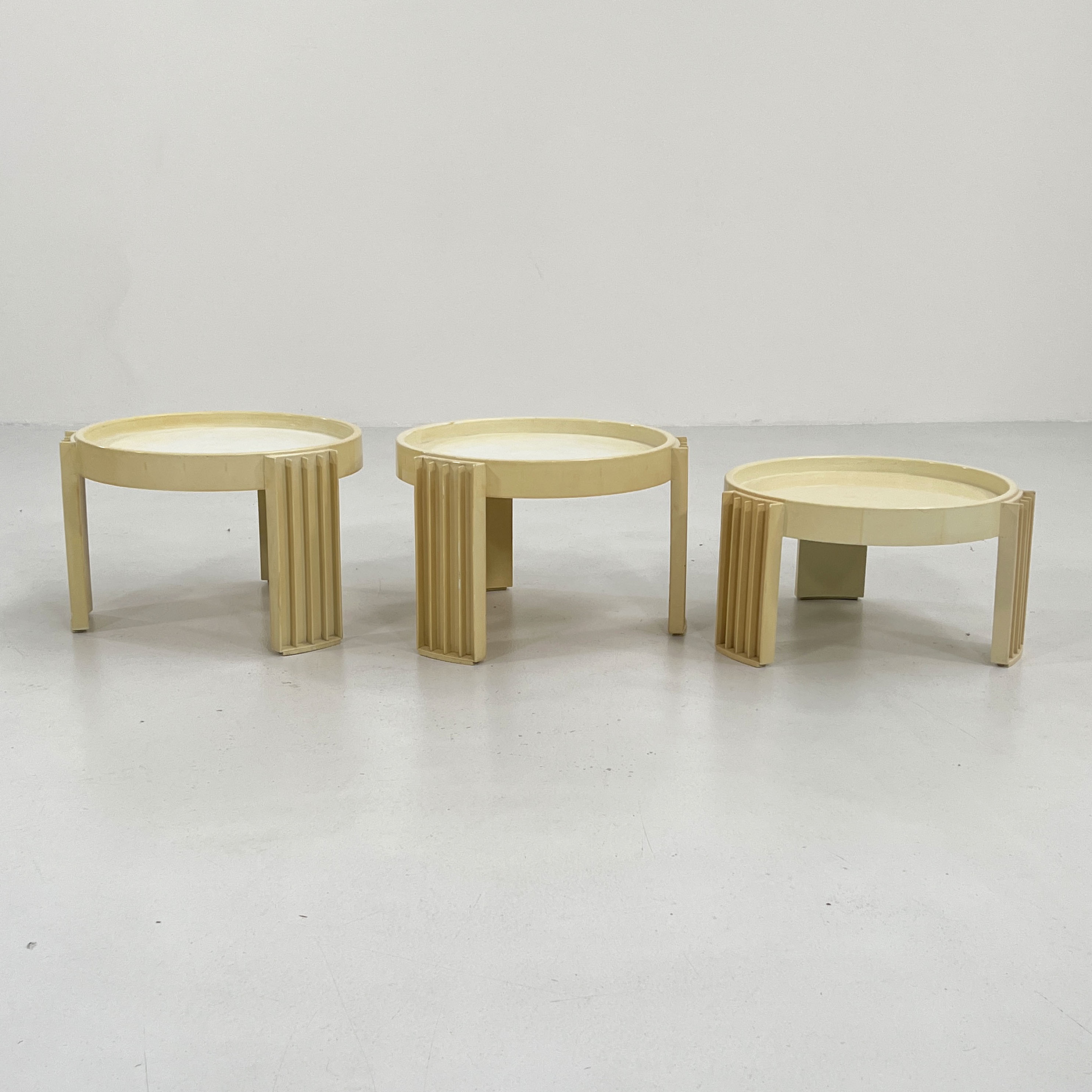 Marema nesting tables by Gianfranco Frattini for Cassina, 1960s