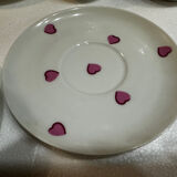 Breakfast Service D. Porthault Limoges Pink Hearts 10 Pcs