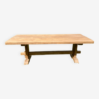 Solid oak monastery table