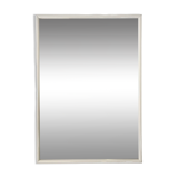 Vintage 1980s Wall Mirror with White Frame