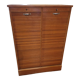 Double binder with curtains