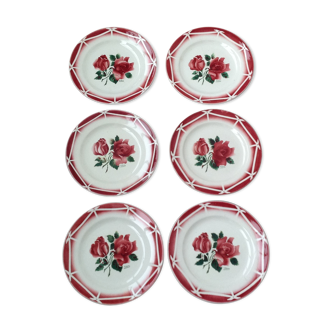 Lot de 6 assiettes à dessert Digoin