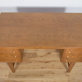 Mid-century freestanding oak desk, 1960s