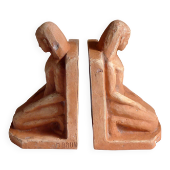 Egyptian terracotta bookends