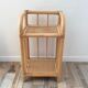 70s bamboo rattan side table