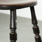 Antique English Windsor stool from the early 19th century