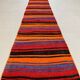 Old Turkish narrow Kilim Runner 280x54 cm shabby chic, vintage kelim