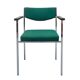 1970s chair in green with armrests