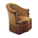 Fauteuil crapaud jaune