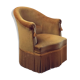 Fauteuil crapaud jaune