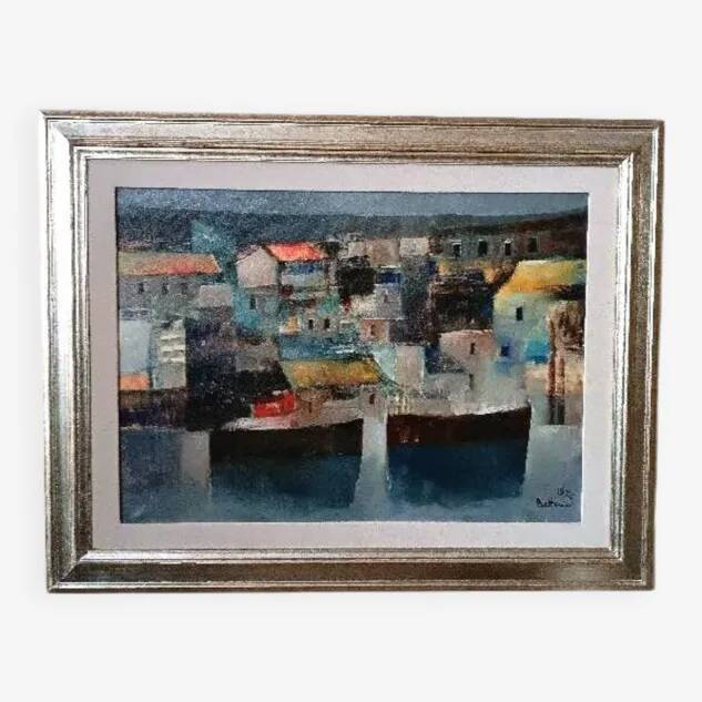 Oil painting on canvas - Marine - 1976 Lido Bettarini canvas 70x50 cm